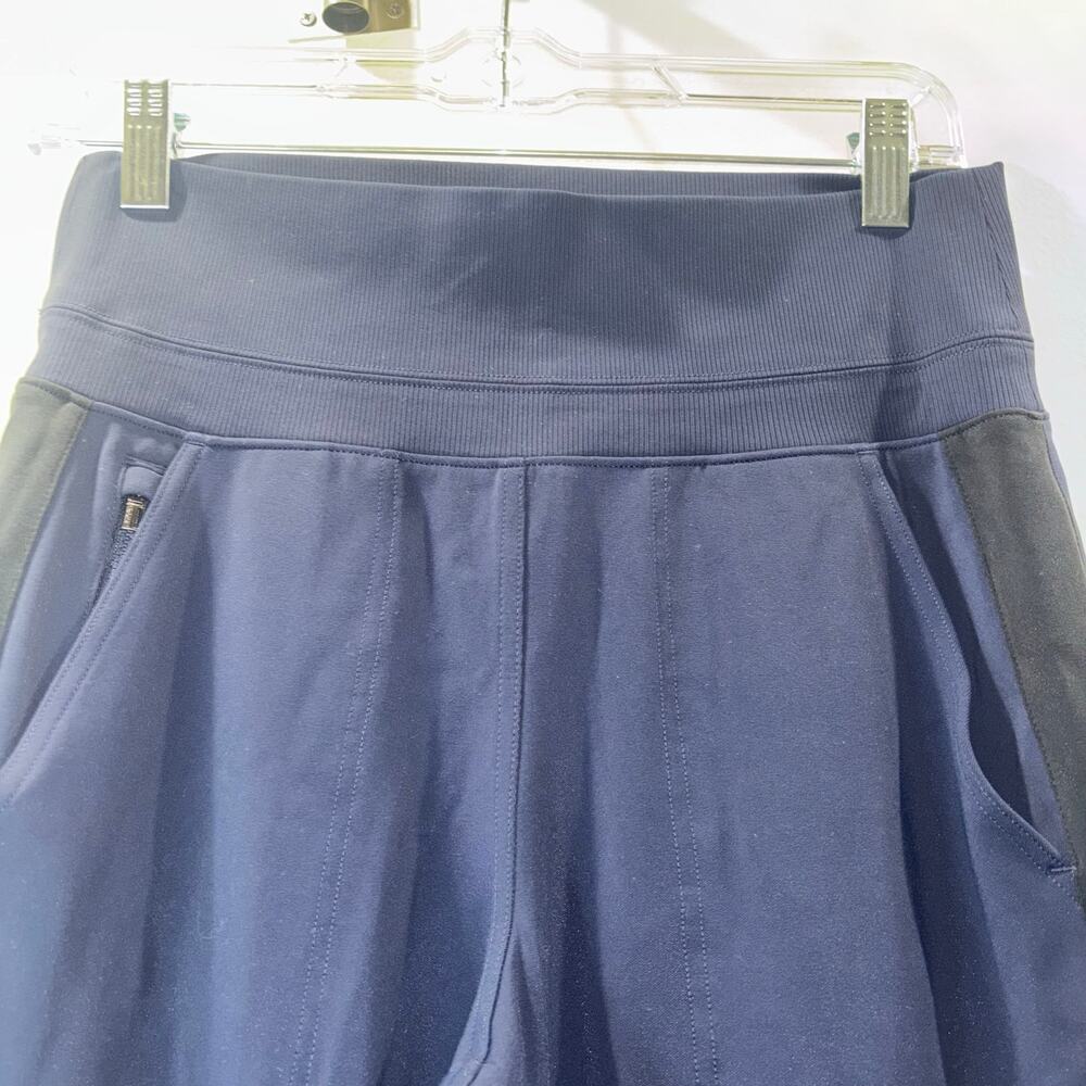 Athleta Venice Colorblock Wide Leg Pant Navy/Black Sculptek Light XS - Picture 6 of 12